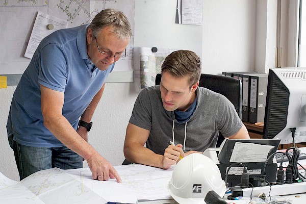 Mitarbeiten planen im Büro