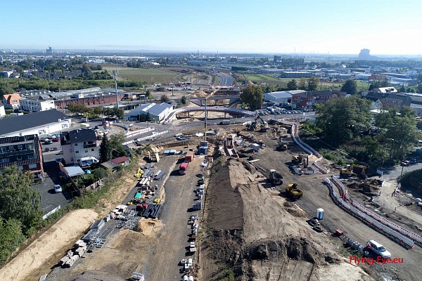 Baurabeiten für eine neue Straße