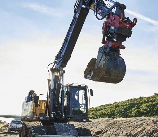 Bagger im Einsatz